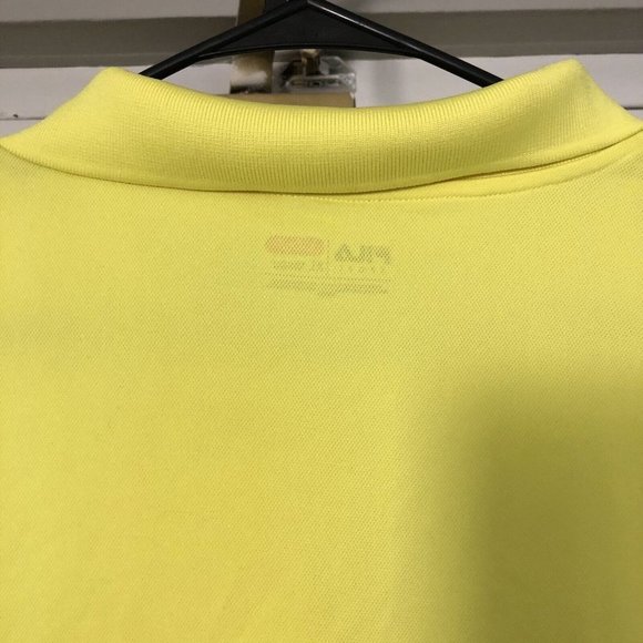 Fila Sport Mens Size XL Extra Large Short Sleeves Shirt Golf Yellow Polo - Picture 5 of 5